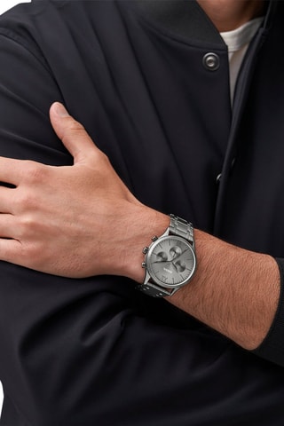 Montre à quartz en acier Fenmore - Argenté