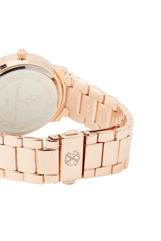 Montre à quartz en alliage - Doré rose et rose