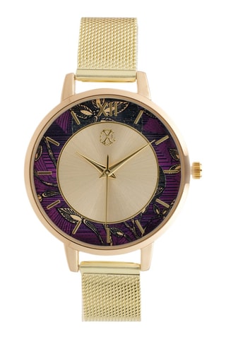 Montre à quartz en alliage - Doré
