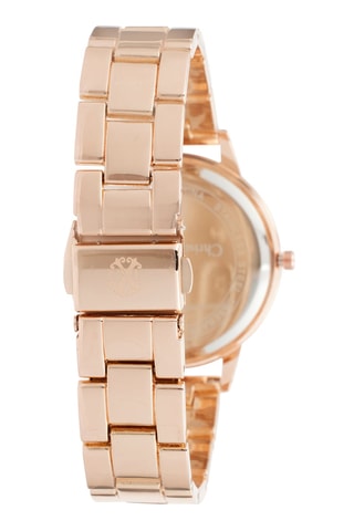 Montre à quartz en alliage - Doré rose et blanc