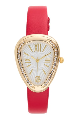 Montre à quartz en polyuréthane - Rouge
