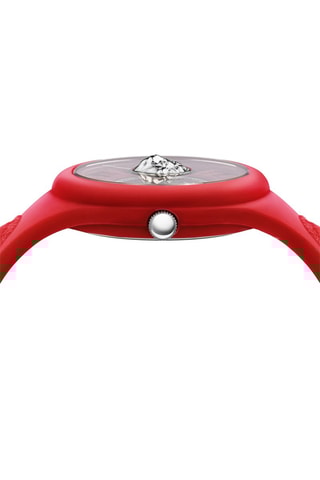 Montre à quartz en silicone Fire Island Lion - Rouge