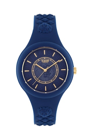 Montre à quartz en silicone Fire Island - Bleu foncé