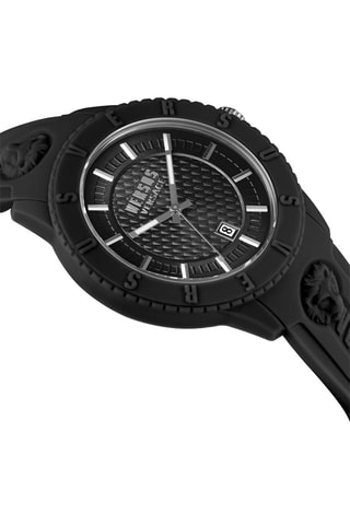 Montre à quartz en silicone Tokyo - Noir et argenté