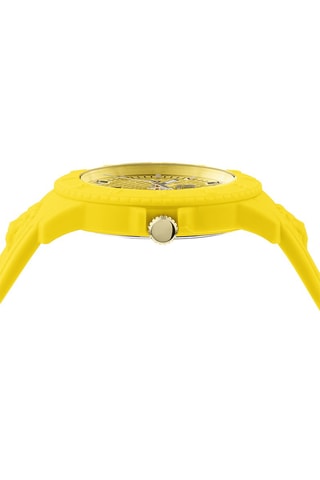Montre à quartz en silicone et plaqué ion or jaune Tokyo - Jaune