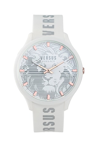 Montre à quartz en silicone Domus - Gris clair