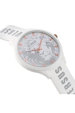 Montre à quartz en silicone Domus - Gris clair