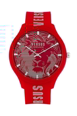 Montre à quartz en silicone Domus - Rouge