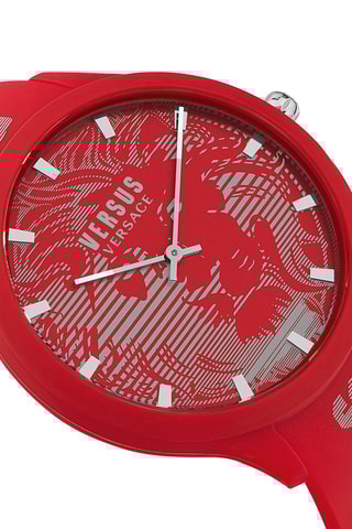 Montre à quartz en silicone Domus - Rouge