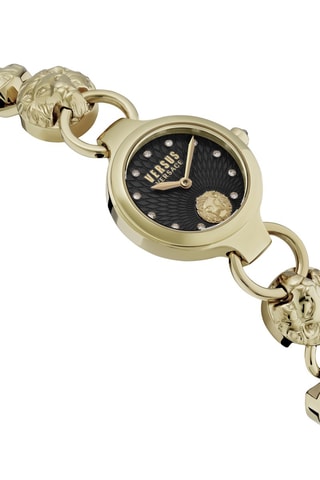 Montre à quartz en acier plaqué ion or jaune Broadwood Petite - Doré et noir