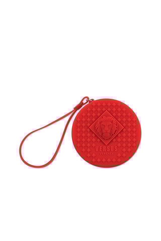 Montre à quartz en silicone Fire Island Studs - Rouge et argenté