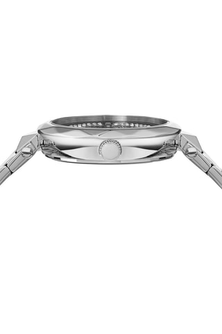 Montre à quartz en acier ornée de cristaux Swarovski Covent Garden - Argenté et noir