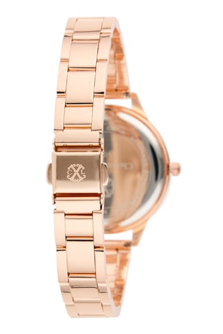 Montre à quartz en alliage - Doré rose et blanc