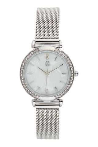 Montre à quartz en alliage - Argenté et blanc
