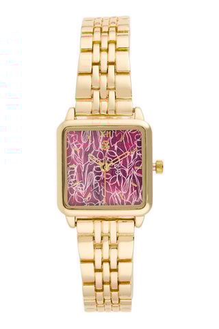 Montre à quartz en alliage - Doré et violet