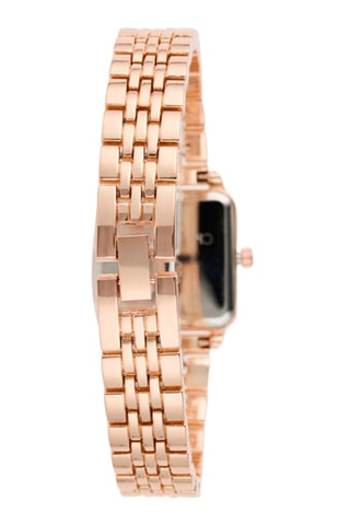 Montre à quartz en alliage - Doré rose et gris