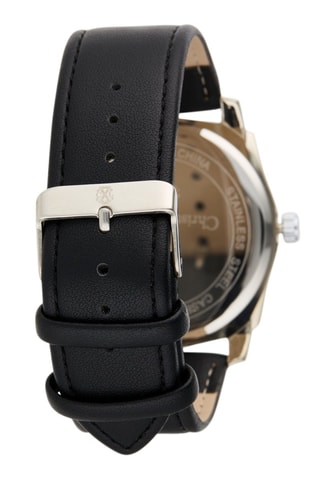 Montre à quartz en polyuréthane - Noir et argenté