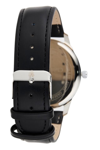 Montre à quartz en polyuréthane - Noir et argenté