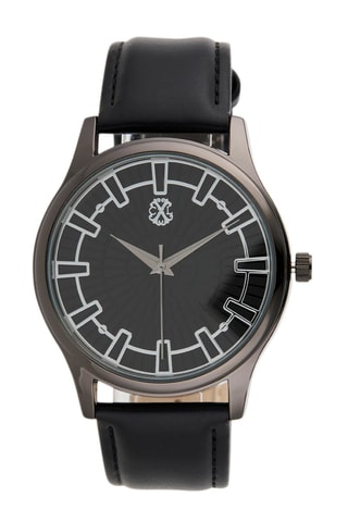 Montre à quartz en polyuréthane - Noir
