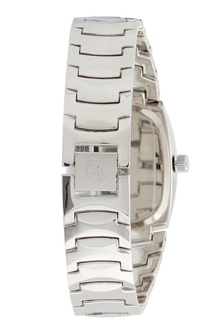 Montre à quartz en acier - Chronomètre - Argenté et noir