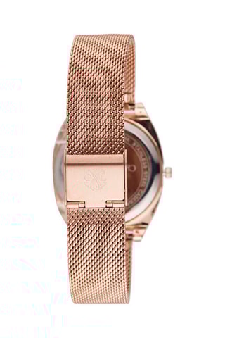 Montre à quartz en acier inoxydable - Doré rose