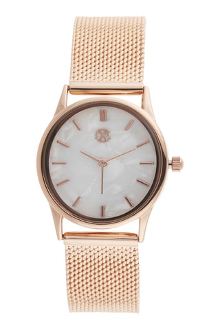Montre à quartz en alliage - Doré rose
