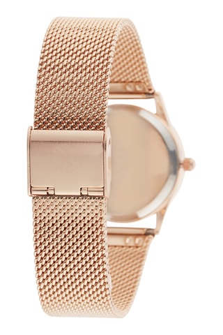 Montre à quartz en alliage - Doré rose