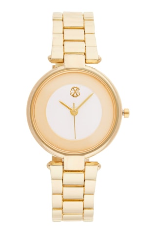 Montre à quartz en alliage - Doré