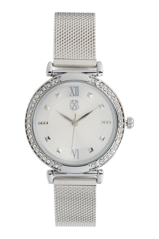 Montre à quartz en alliage - Argenté et blanc