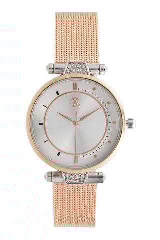 Montre à quartz en alliage - Doré rose