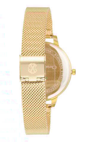 Montre à quartz en alliage - Doré et bleu pétrole