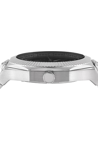 Montre à quartz en acier Echo Park - Argenté et noir