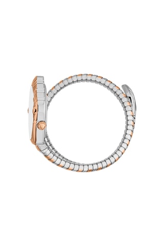 Montre à quartz en acier et nacre Lirica - Doré rose et argenté