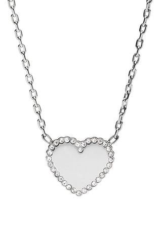 Collier - Argenté et blanc