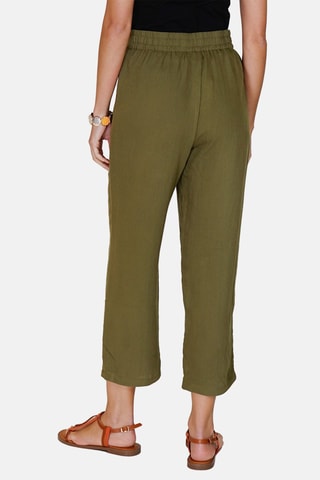 Pantalon en lin 
Vert