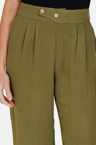 Pantalon en lin 
Vert