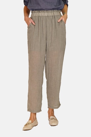 Pantalon en lin Kaki