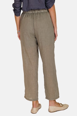 Pantalon en lin Kaki