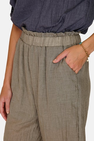Pantalon en lin Kaki
