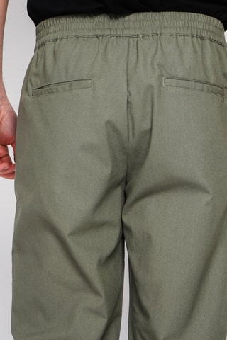 Pantalon slim en lin - Kaki