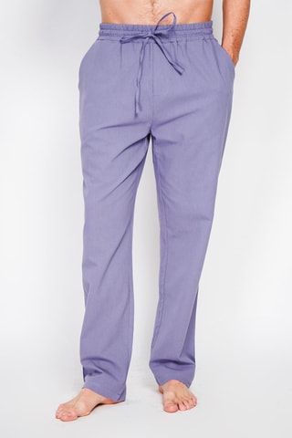 Pantalon droit en lin - Ciel