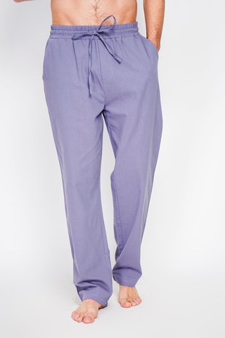 Pantalon droit en lin - Ciel