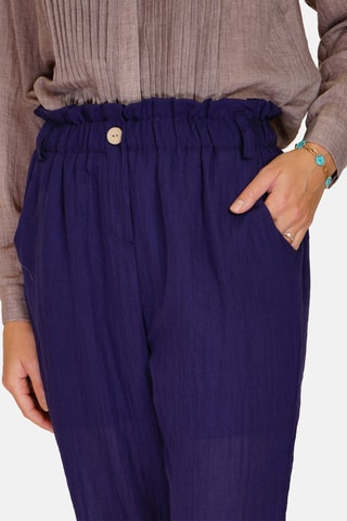 Pantalon en lin 
Bleu
