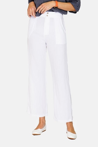 Pantalon wide legs 
Blanc