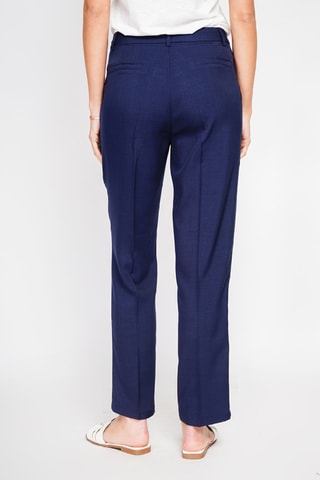 Pantalon en lin - Bleu marine