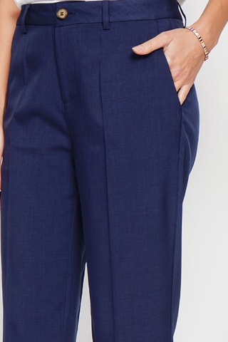 Pantalon en lin - Bleu marine