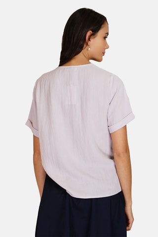 Top en lin 
Blanc