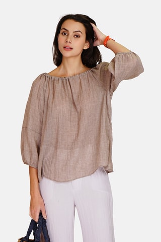 Top en lin 
Beige
