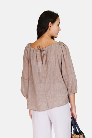 Top en lin 
Beige