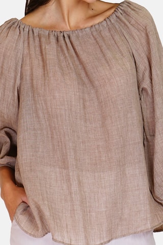 Top en lin 
Beige